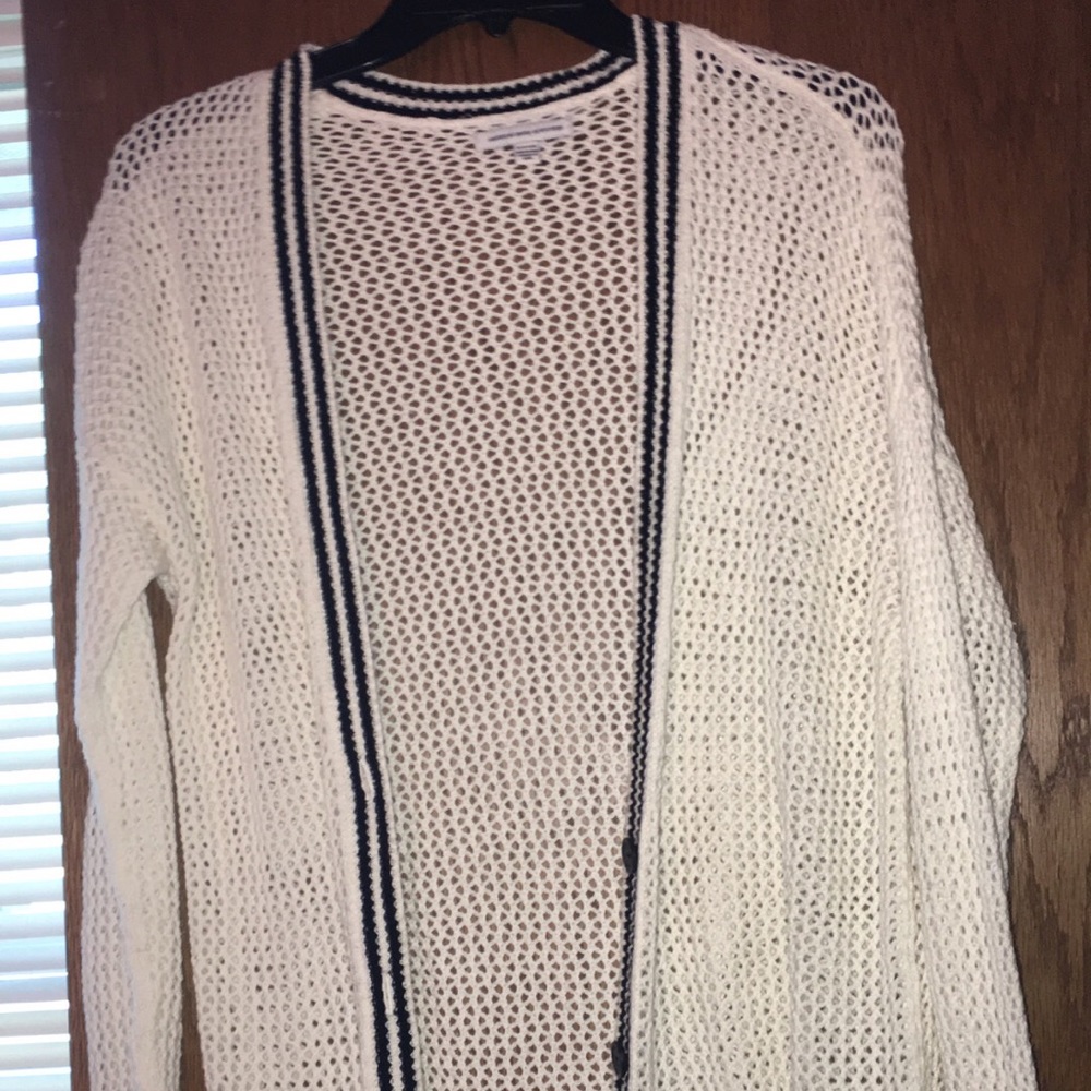Cream & black AEO cardigan
